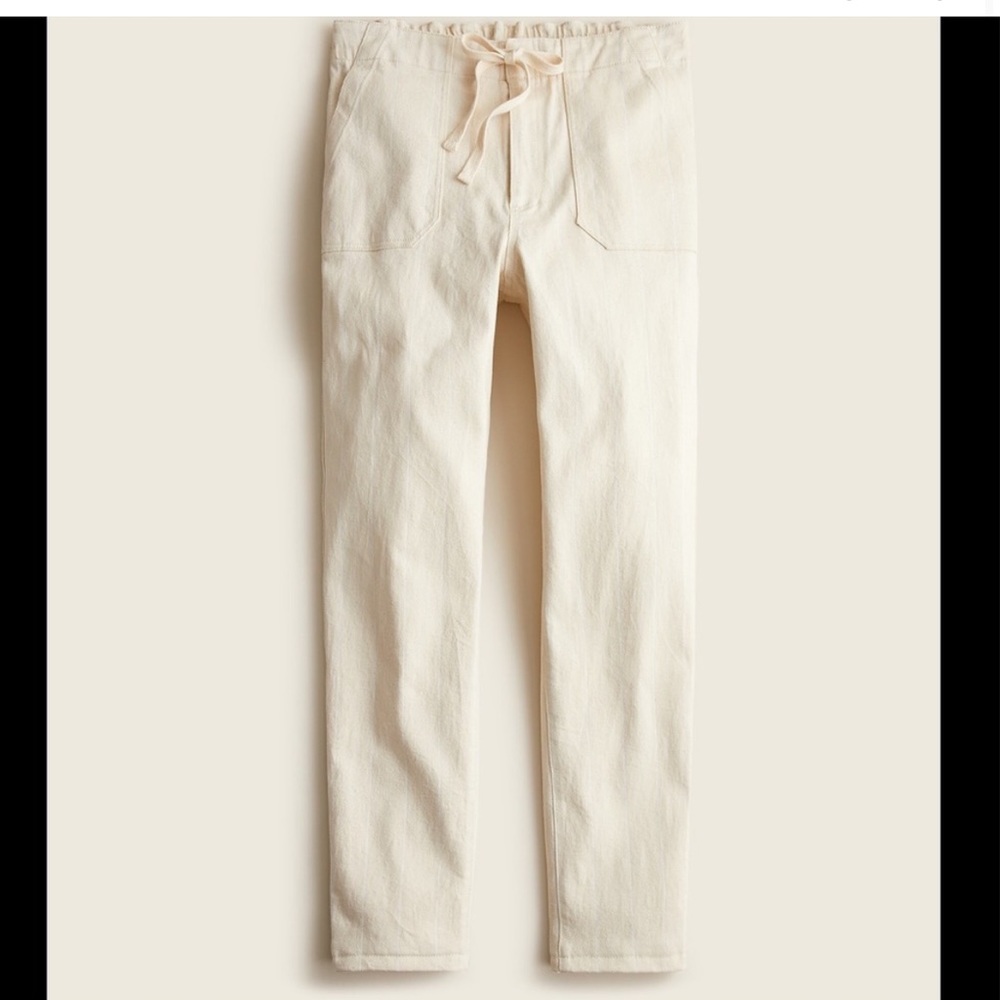 NWOT J. Crew Tie Waist Camp Pants